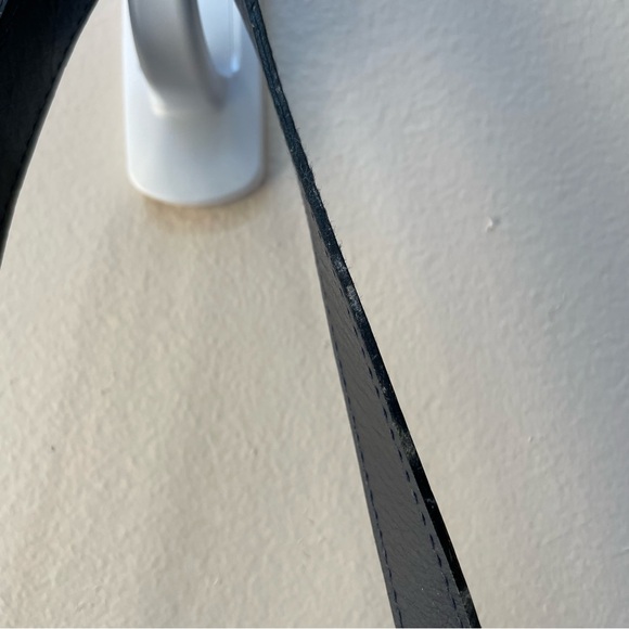 VTG Salvatore Ferragamo Firenze 8 Navy Blue Denim Leather Tote Shoulder Bag - Picture 14 of 14